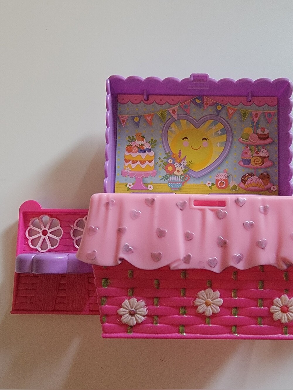 Hand-Painted Barbie Chelsea Woven Basket Playset — Custom Acrylic Detail